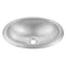 Hand Hammered Aluminum 17 inch Oval Drop In Bathroom Sink - Nickel